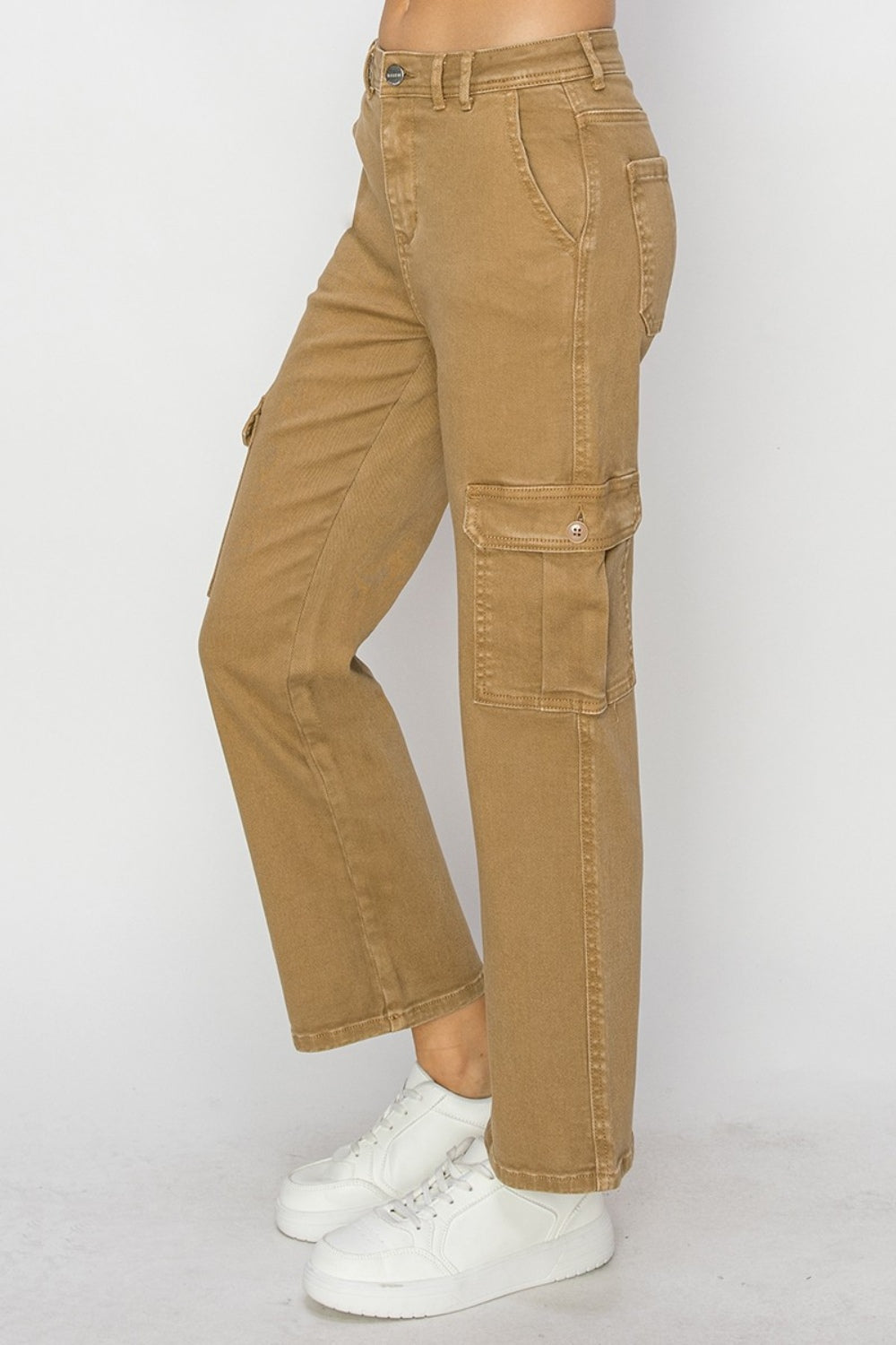 Full Size High Rise Cargo Jeans - The Daily Makeover