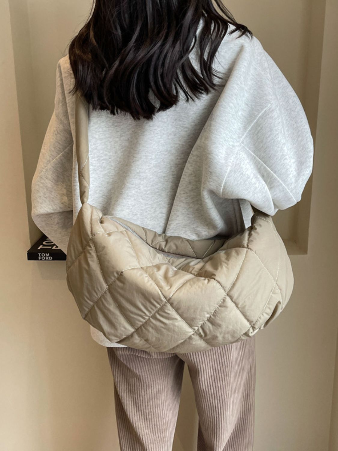 Quilted Polyester Crossbody Bag - The Daily Makeover