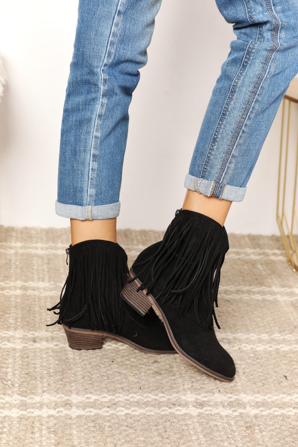 Legend Women's Fringe Cowboy Western Ankle Boots - The Daily Makeover