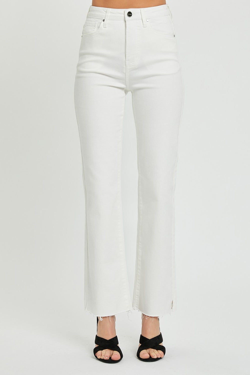 Full Size High Rise Tummy Control Straight Jeans - The Daily Makeover