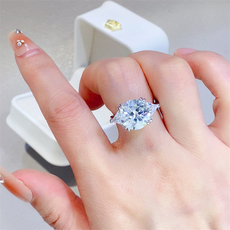 5 Carat Moissanite 925 Sterling Silver Ring - The Daily Makeover