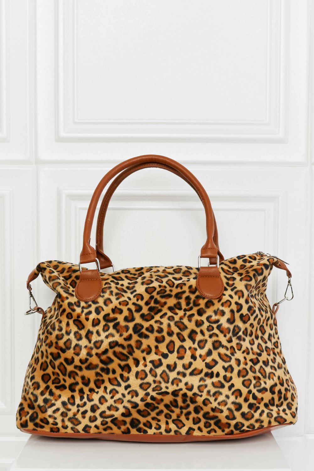 Animal Print Brushed Weekender Bag - The Daily Makeover