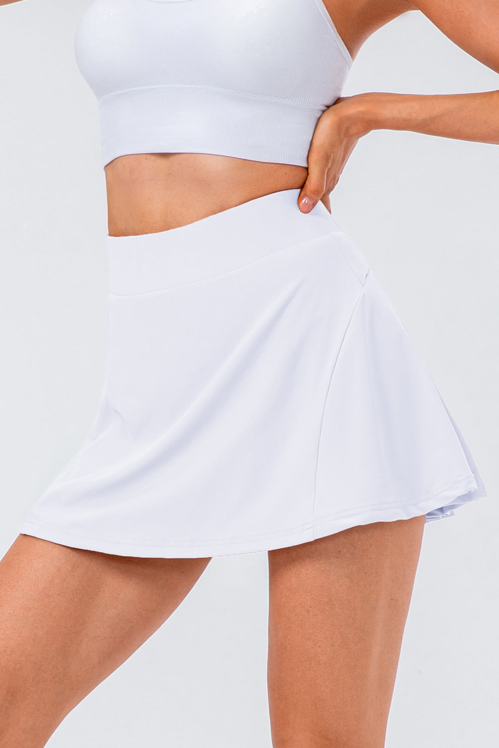 High Waist Pleated Active Skirt - The Daily Makeover