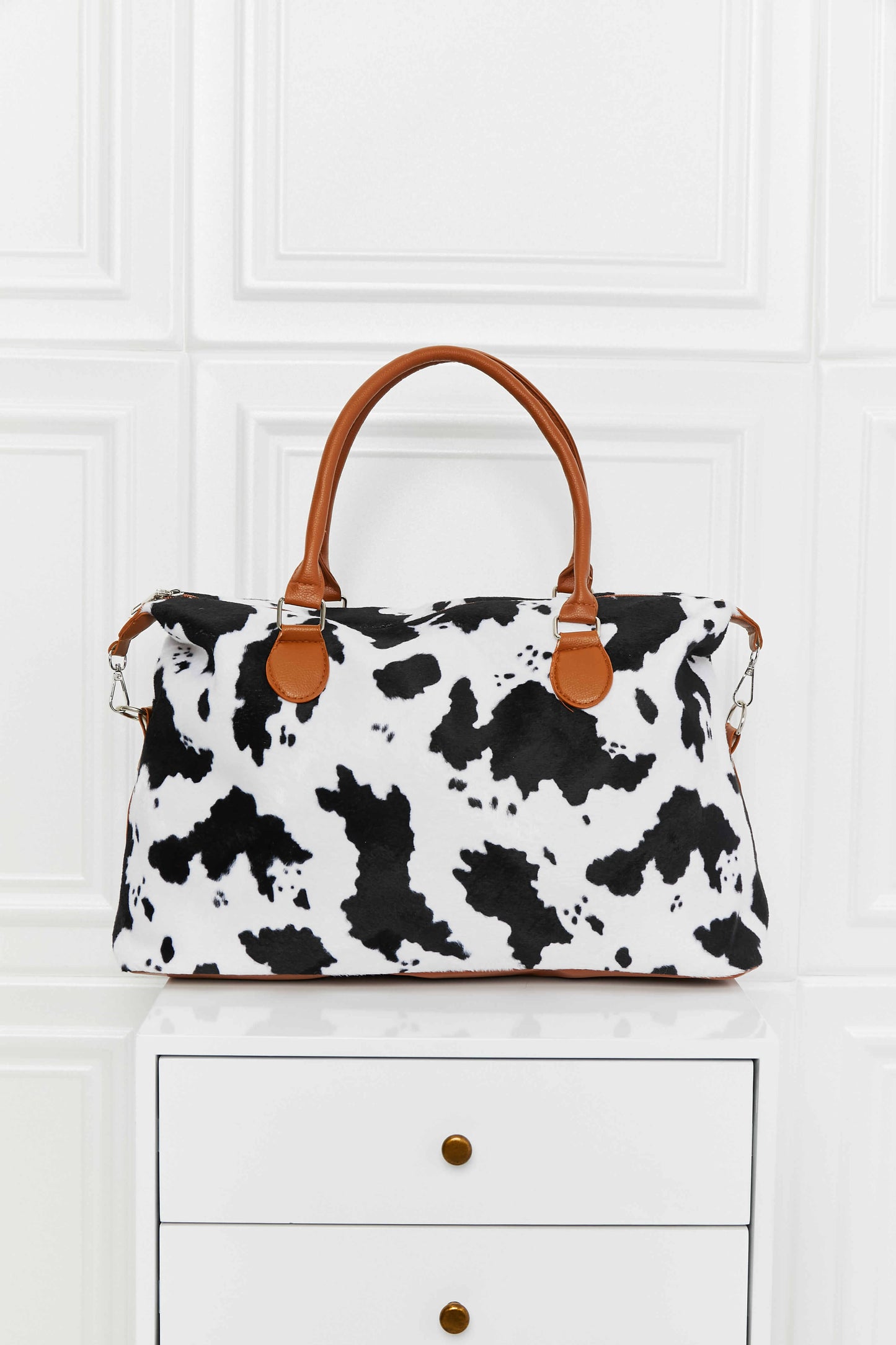 Animal Print Brushed Weekender Bag - The Daily Makeover