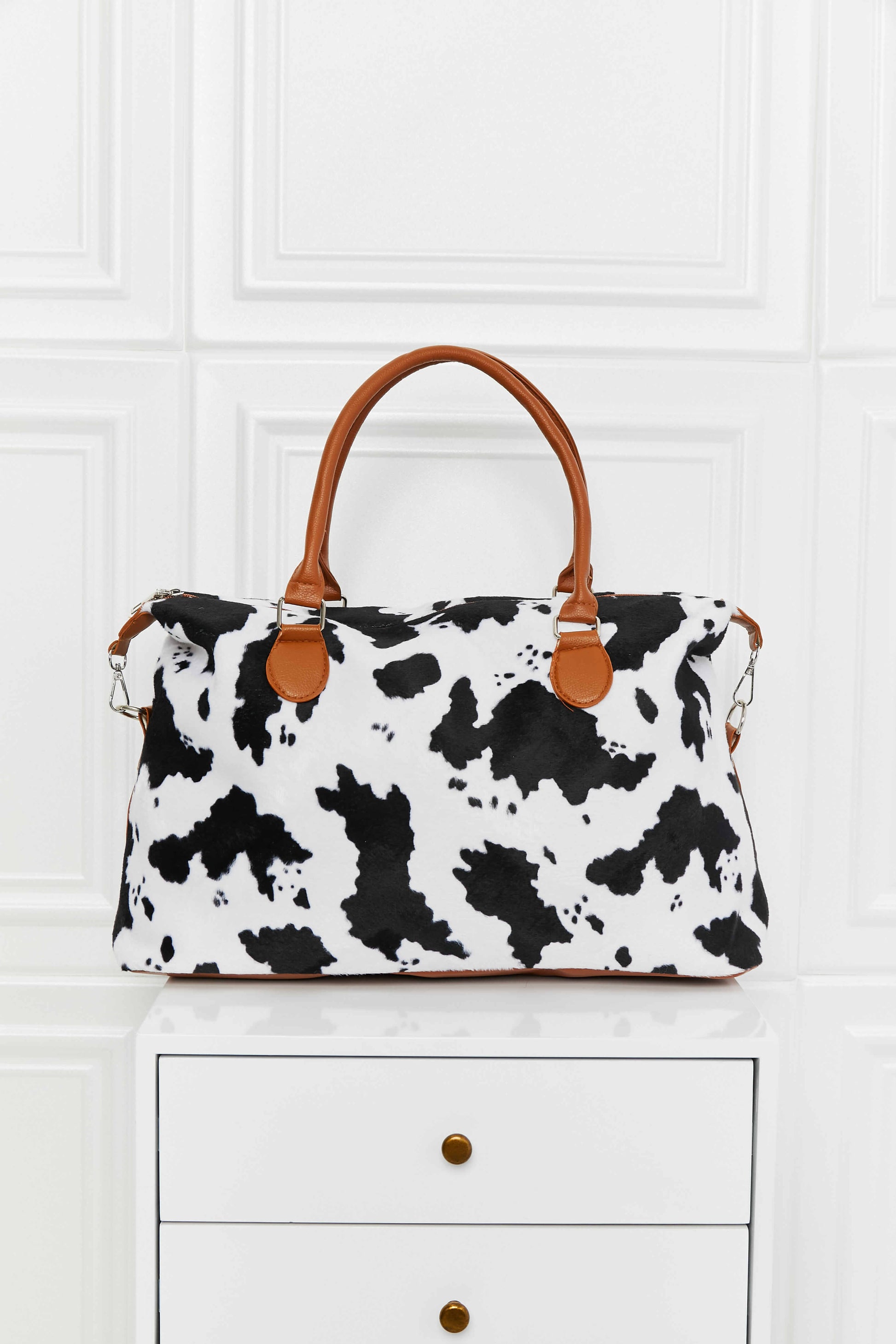 Animal Print Brushed Weekender Bag - The Daily Makeover