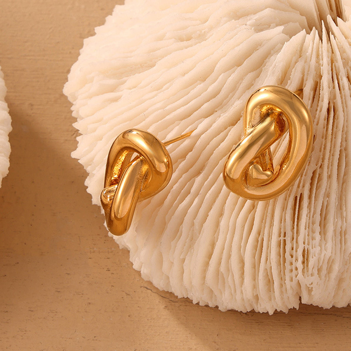 Titanium Steel Knot Stud Earrings - The Daily Makeover