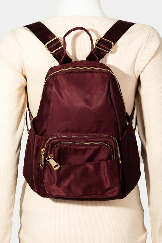 Fame Multi Pocket Nylon Backpack Bag - The Daily Makeover
