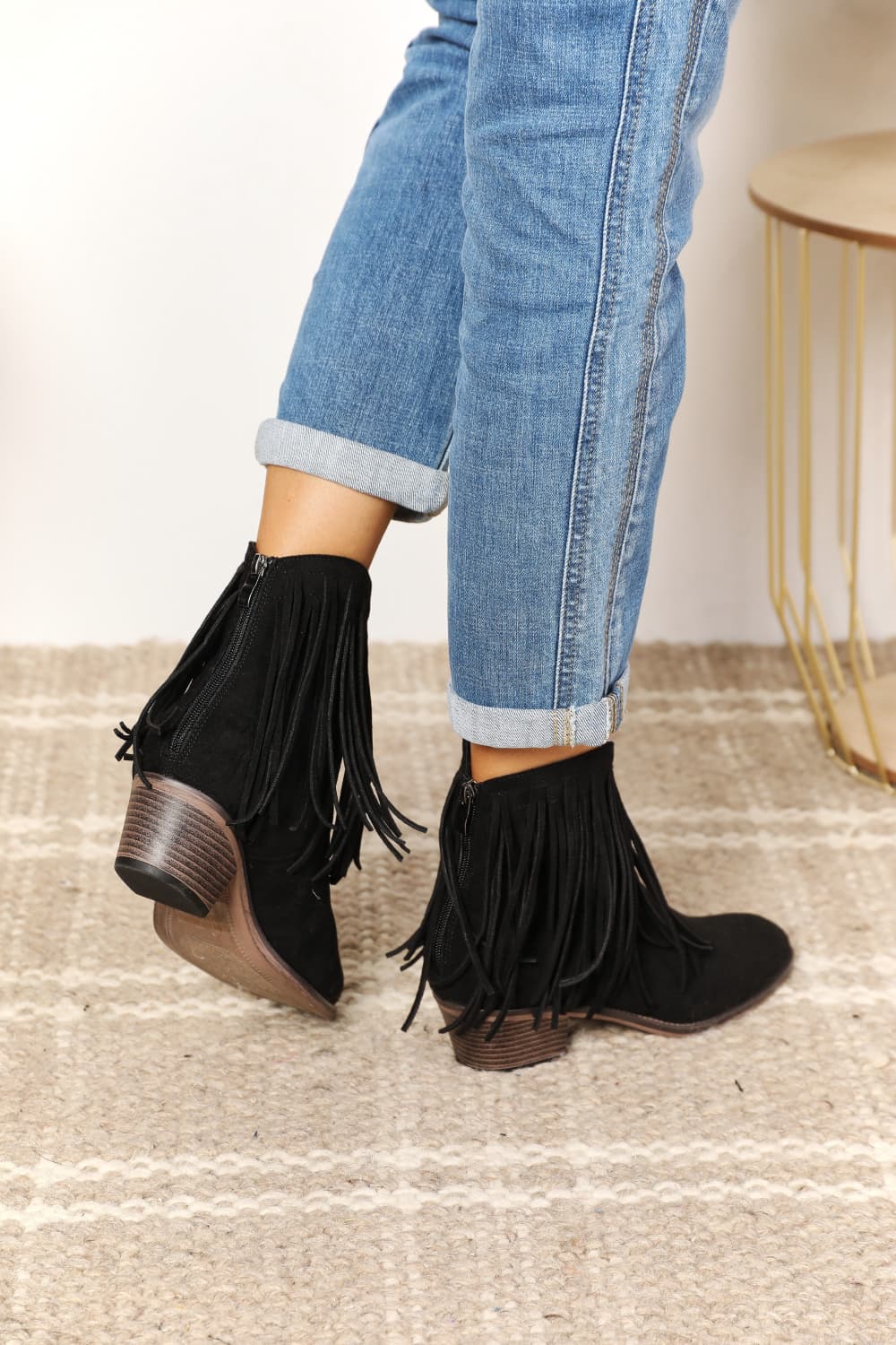 Legend Women's Fringe Cowboy Western Ankle Boots - The Daily Makeover