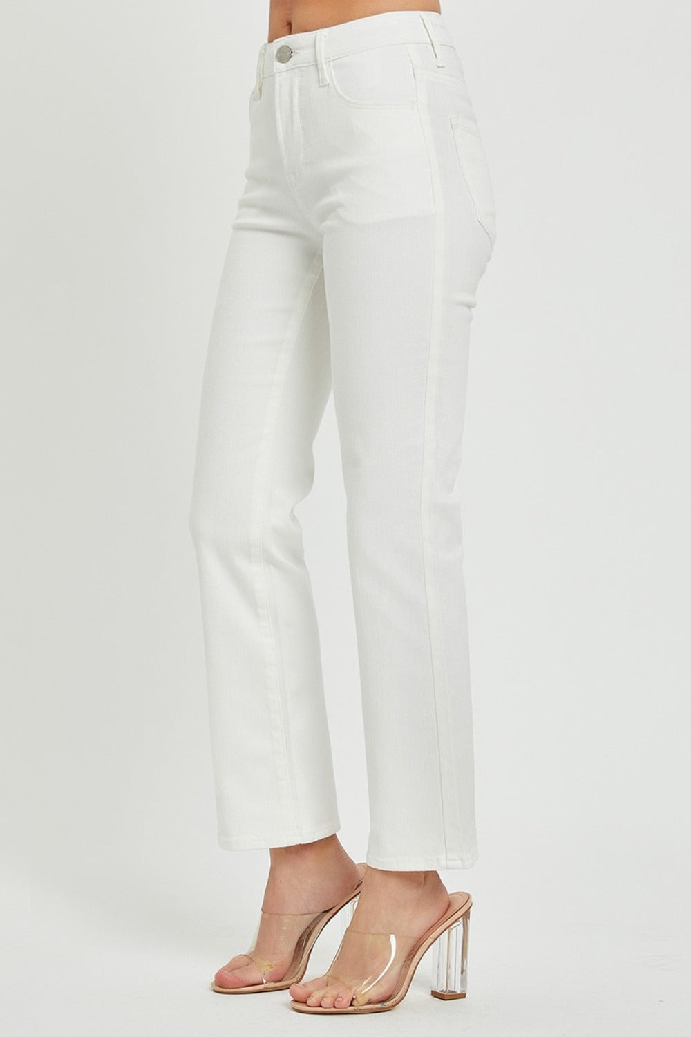 RISEN Full Size Mid Rise Bootcut Jeans with Pockets - The Daily Makeover