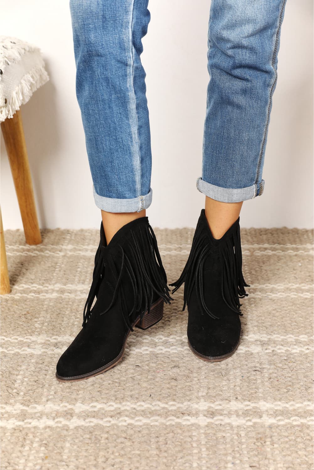 Legend Women's Fringe Cowboy Western Ankle Boots - The Daily Makeover