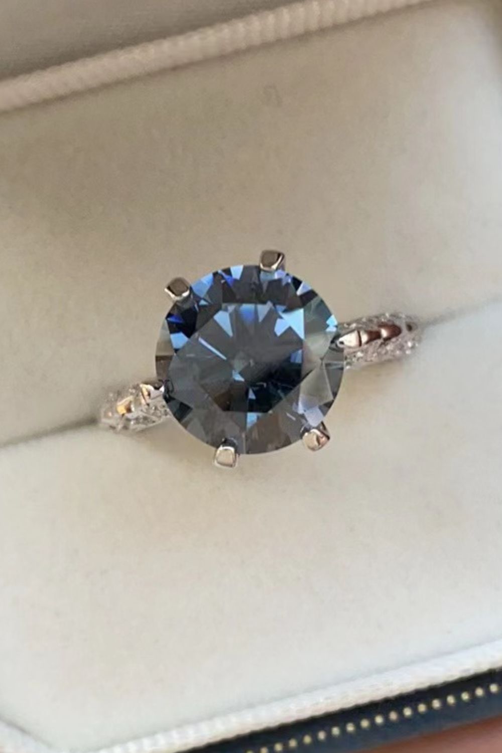 5 Carat Moissanite 925 Sterling Silver Ring - The Daily Makeover