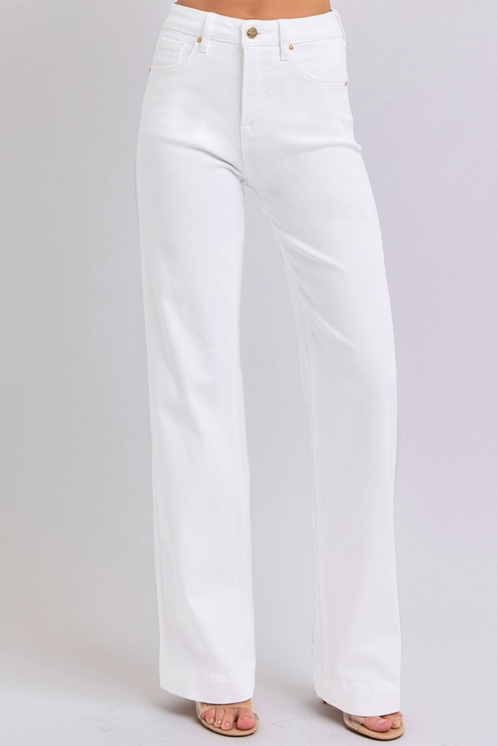 Full Size High Waist Straight Jeans - The Daily Makeover