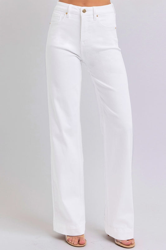 Full Size High Waist Straight Jeans - The Daily Makeover