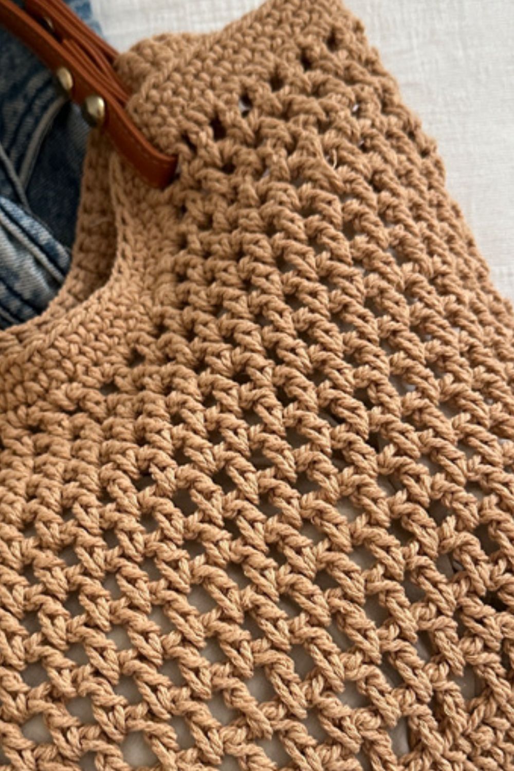 Openwork Woven Tote Bag - The Daily Makeover