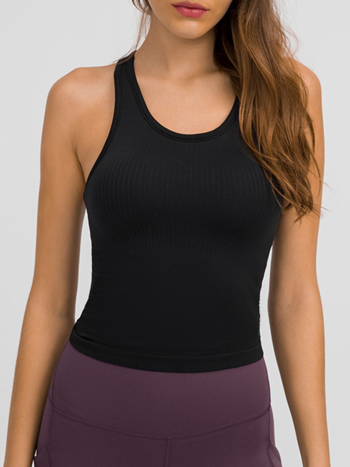 Round Neck Racerback Active Tank - The Daily Makeover