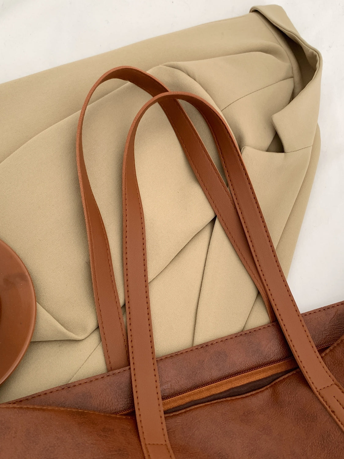 PU Leather Medium Tote Bag - The Daily Makeover