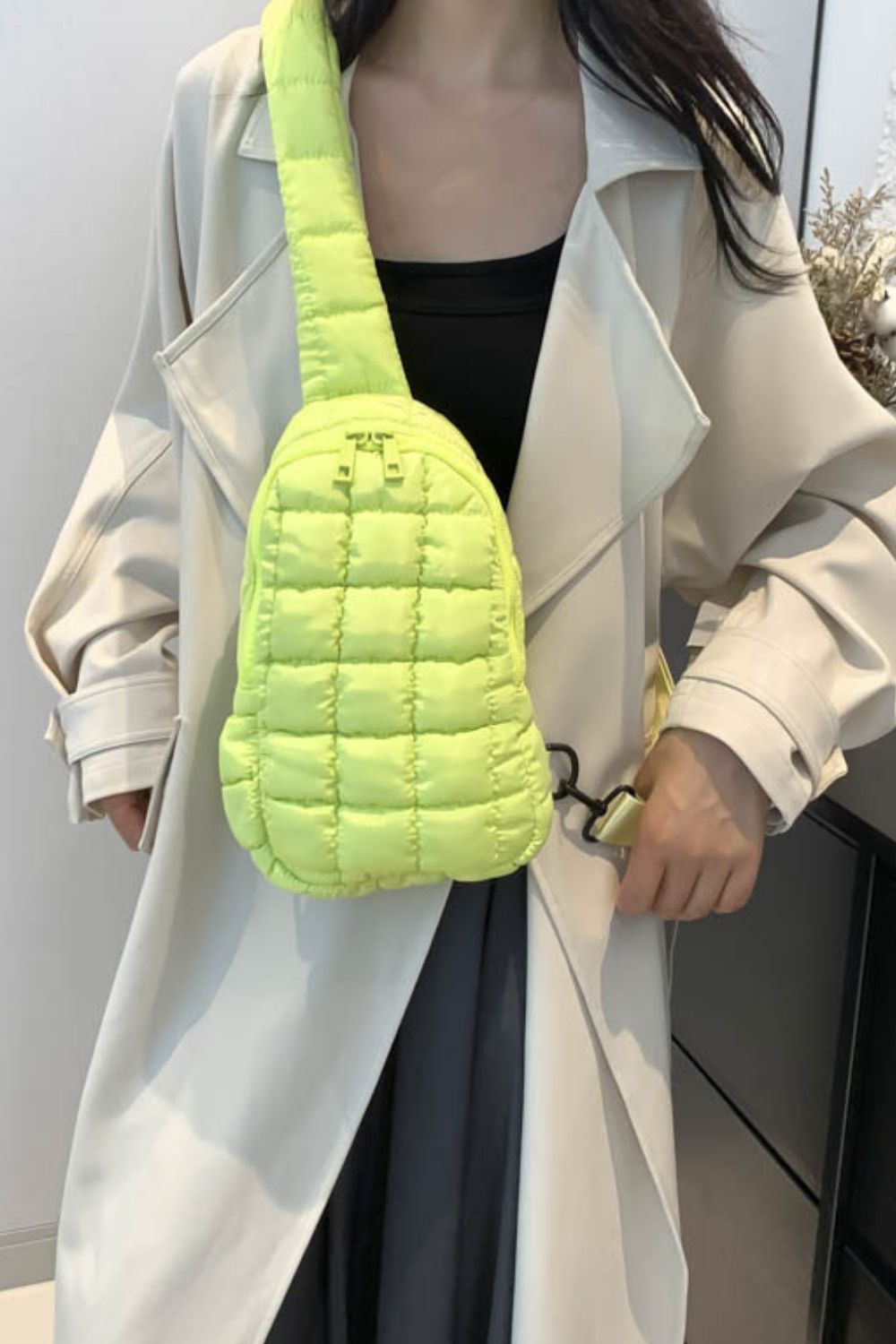 Quilted Nylon Crossbody Bag - The Daily Makeover