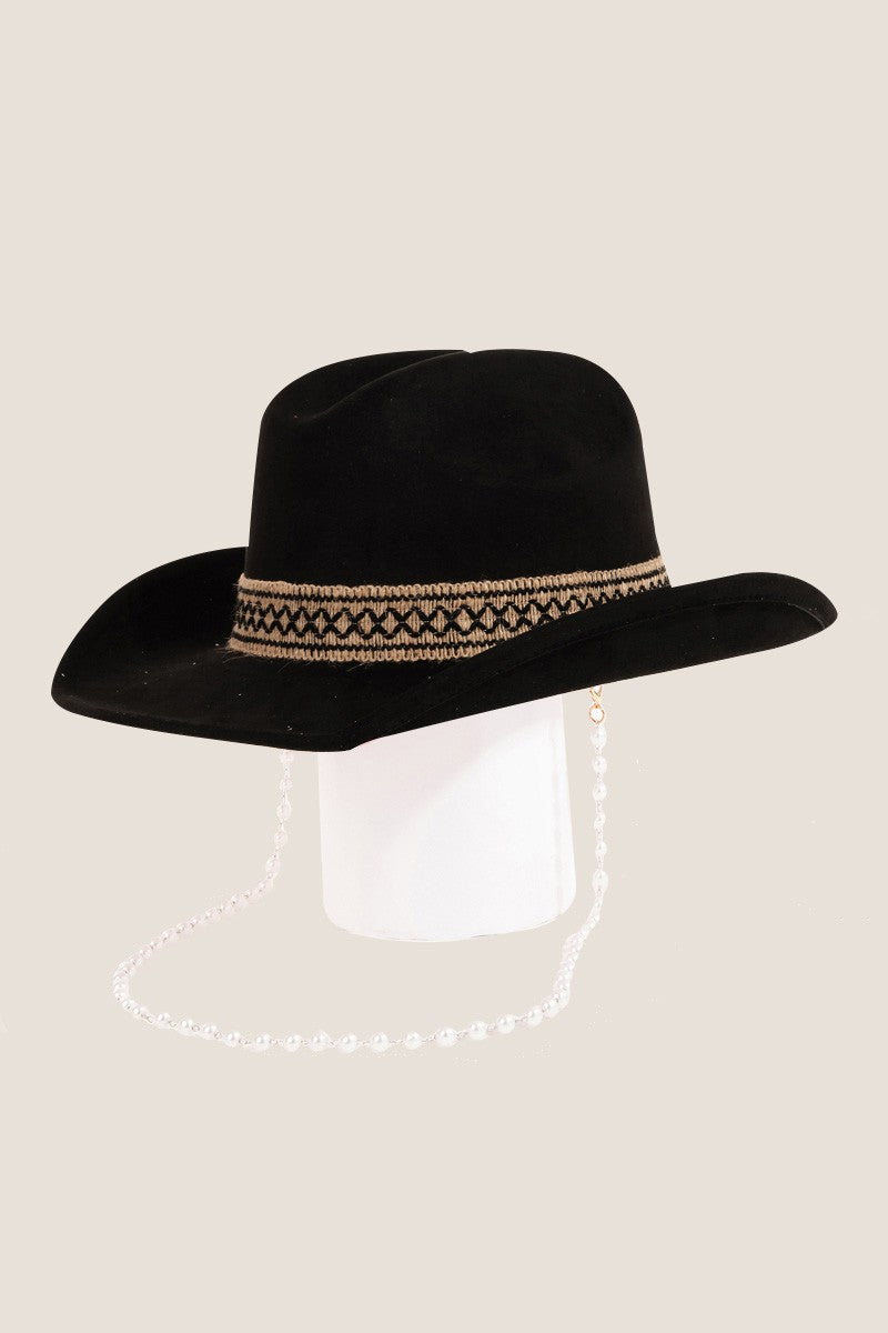 Fame Ornate Band Cowboy Hat - The Daily Makeover