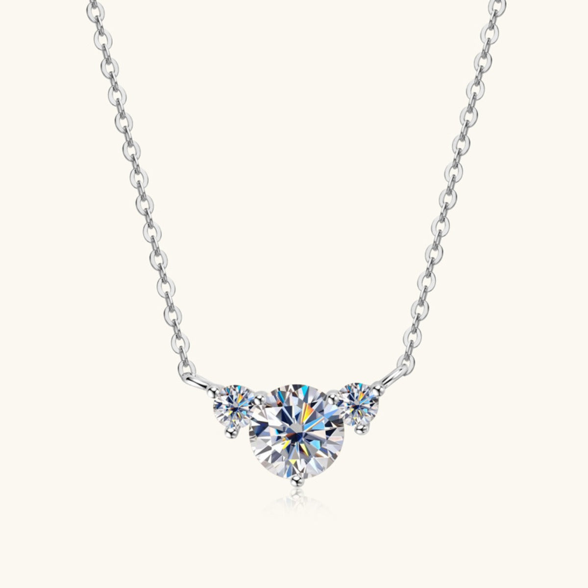 Pacific Twilight Pendant – 1.2 Carat Moissanite in Sterling Silver - The Daily Makeover