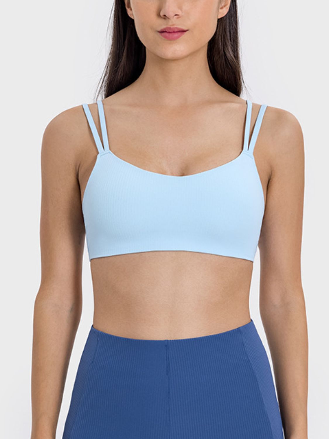 Scoop Neck Double Strap Active Cami - The Daily Makeover