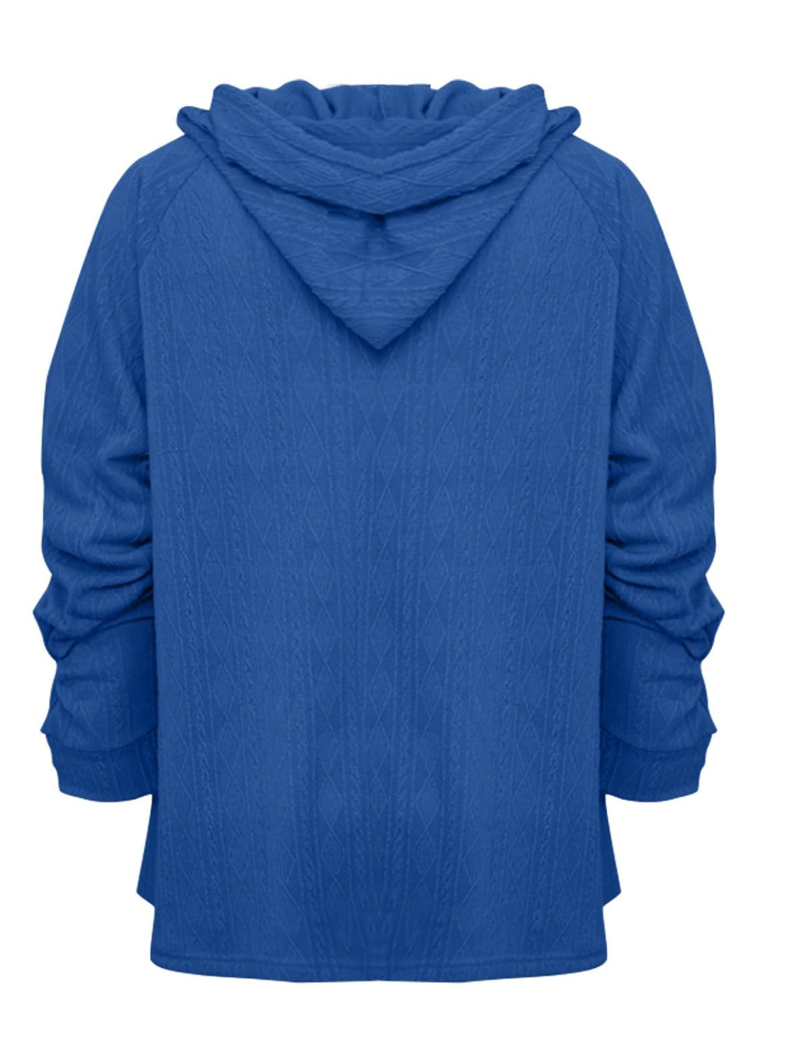 Full Size Drawstring Long Sleeve Hoodie - The Daily Makeover