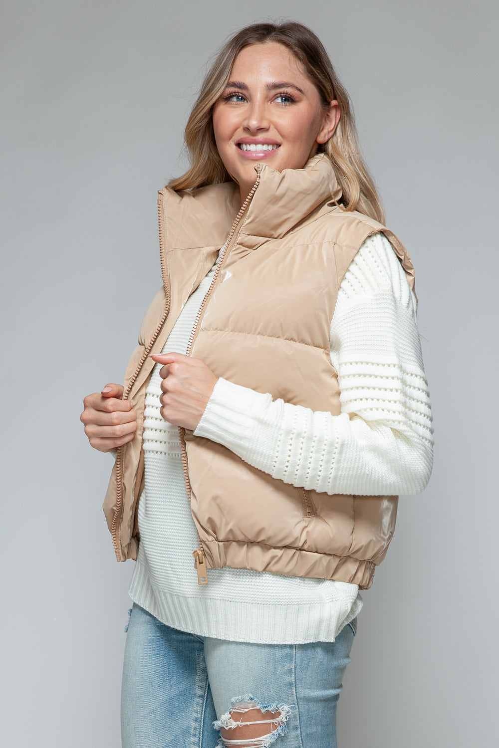 Snobbish Fine Fur Lining Quilted Vest - The Daily Makeover