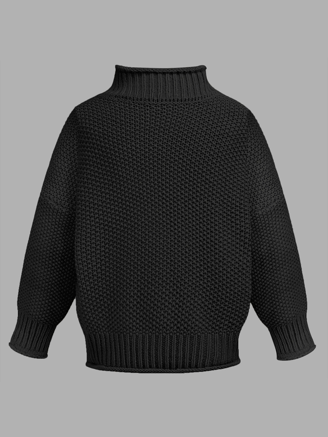 Turtleneck Long Sleeve Sweater - The Daily Makeover
