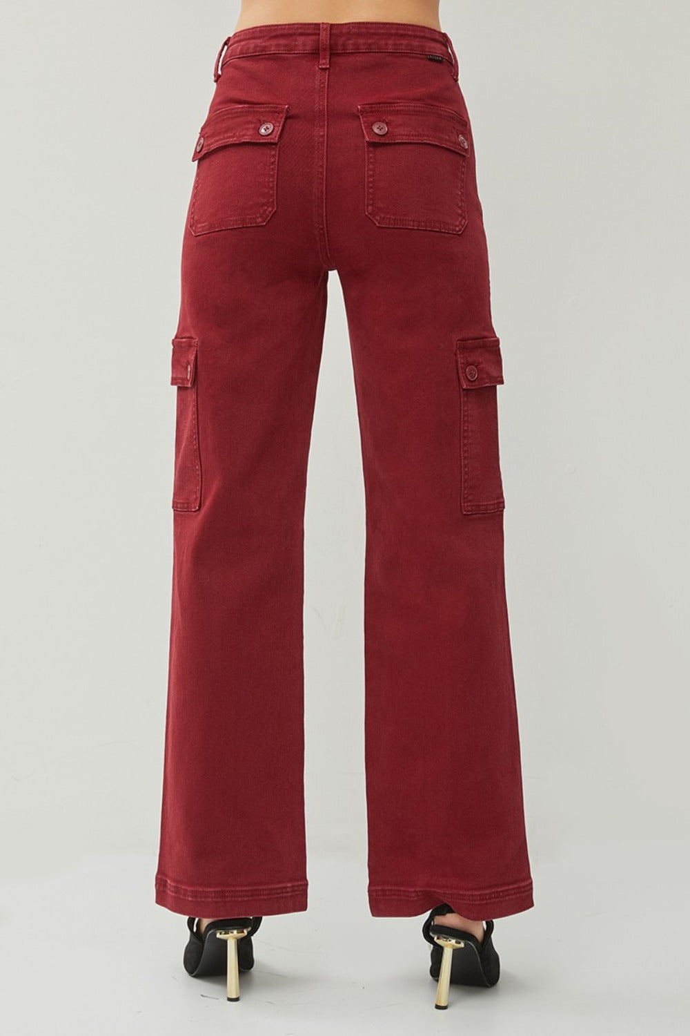 RISEN Full Size High Rise Wide Leg Cargo Jeans - The Daily Makeover
