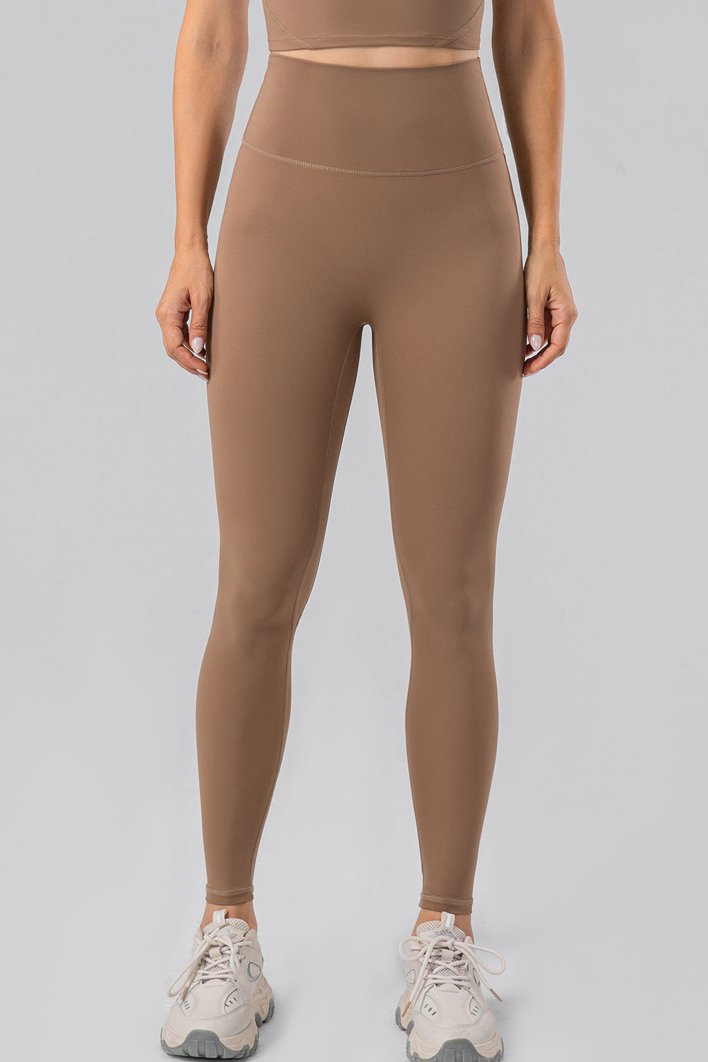 High Waist Wide Waistband Active Leggings - The Daily Makeover