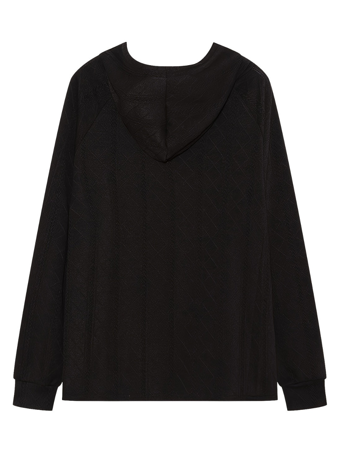 Full Size Drawstring Long Sleeve Hoodie - The Daily Makeover