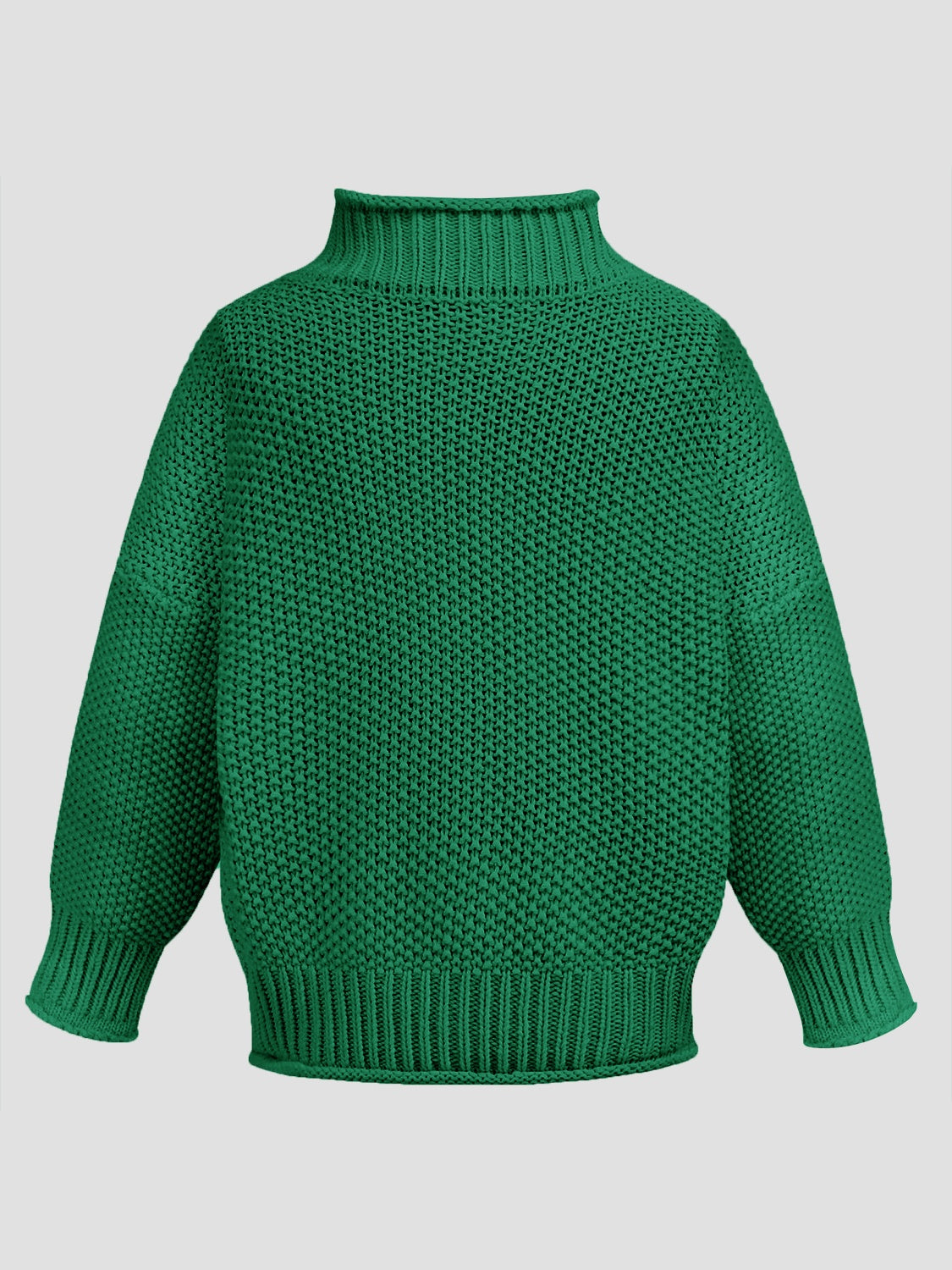 Turtleneck Long Sleeve Sweater - The Daily Makeover