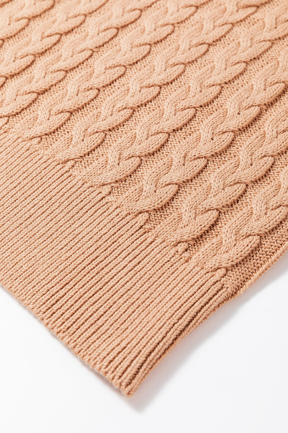 Cable-Knit Mock Neck Sweater Vest - The Daily Makeover