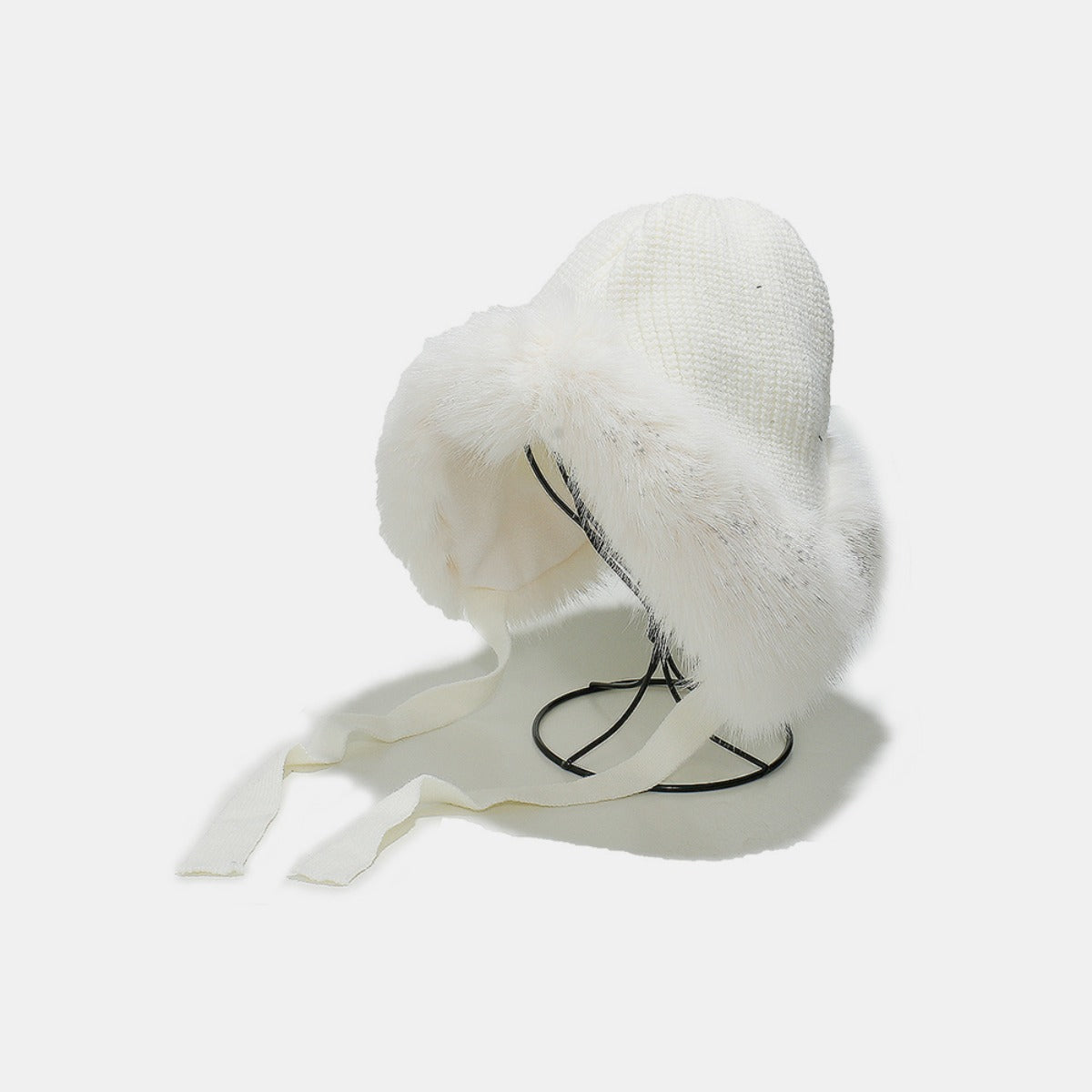 Thermal Tied Fuzzy Winter Hat - The Daily Makeover