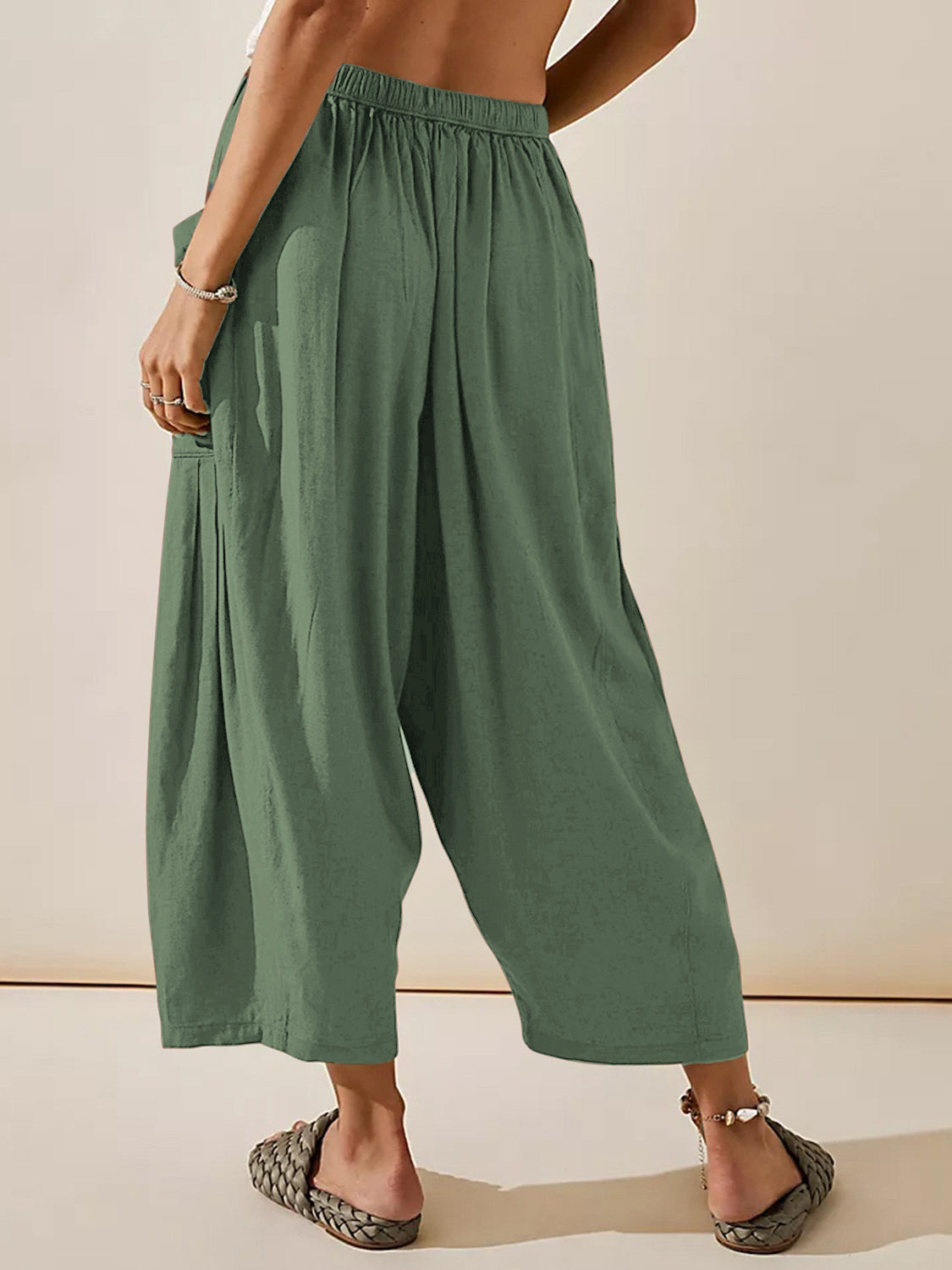 Full Size Wide Leg Pants with Pockets - The Daily Makeover