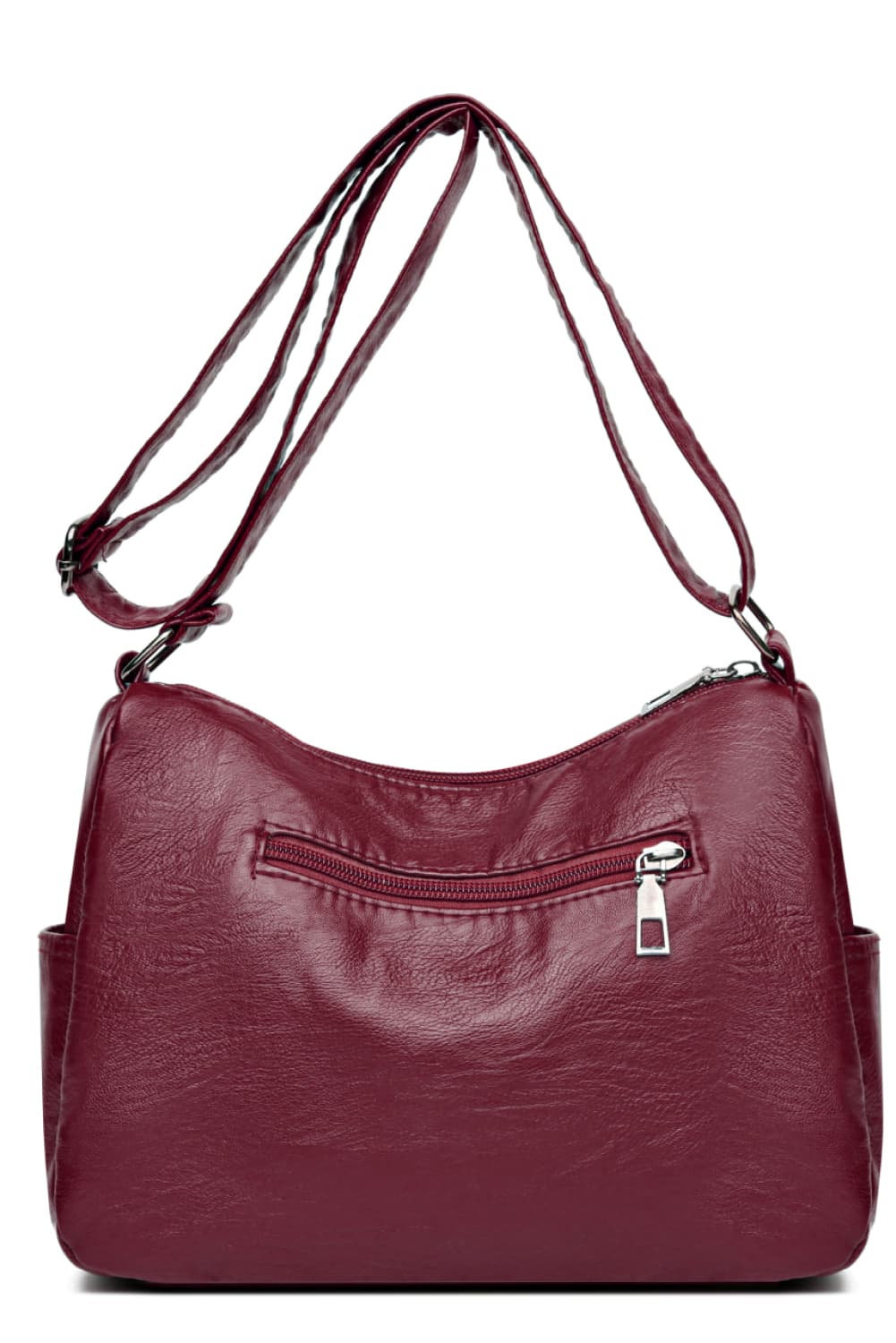 Multi-Pocket PU Leather Crossbody Bag - The Daily Makeover