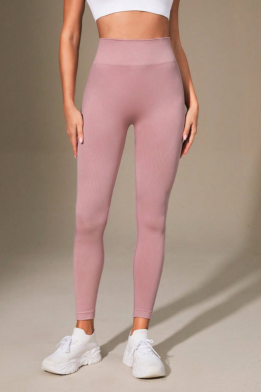 Wide Waistband Sports Leggings - The Daily Makeover