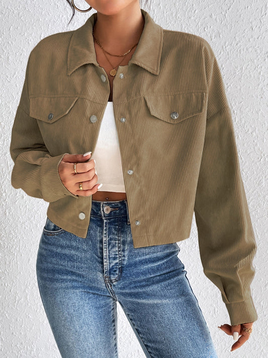 Honey Snap Down Long Sleeve Jacket - The Daily Makeover
