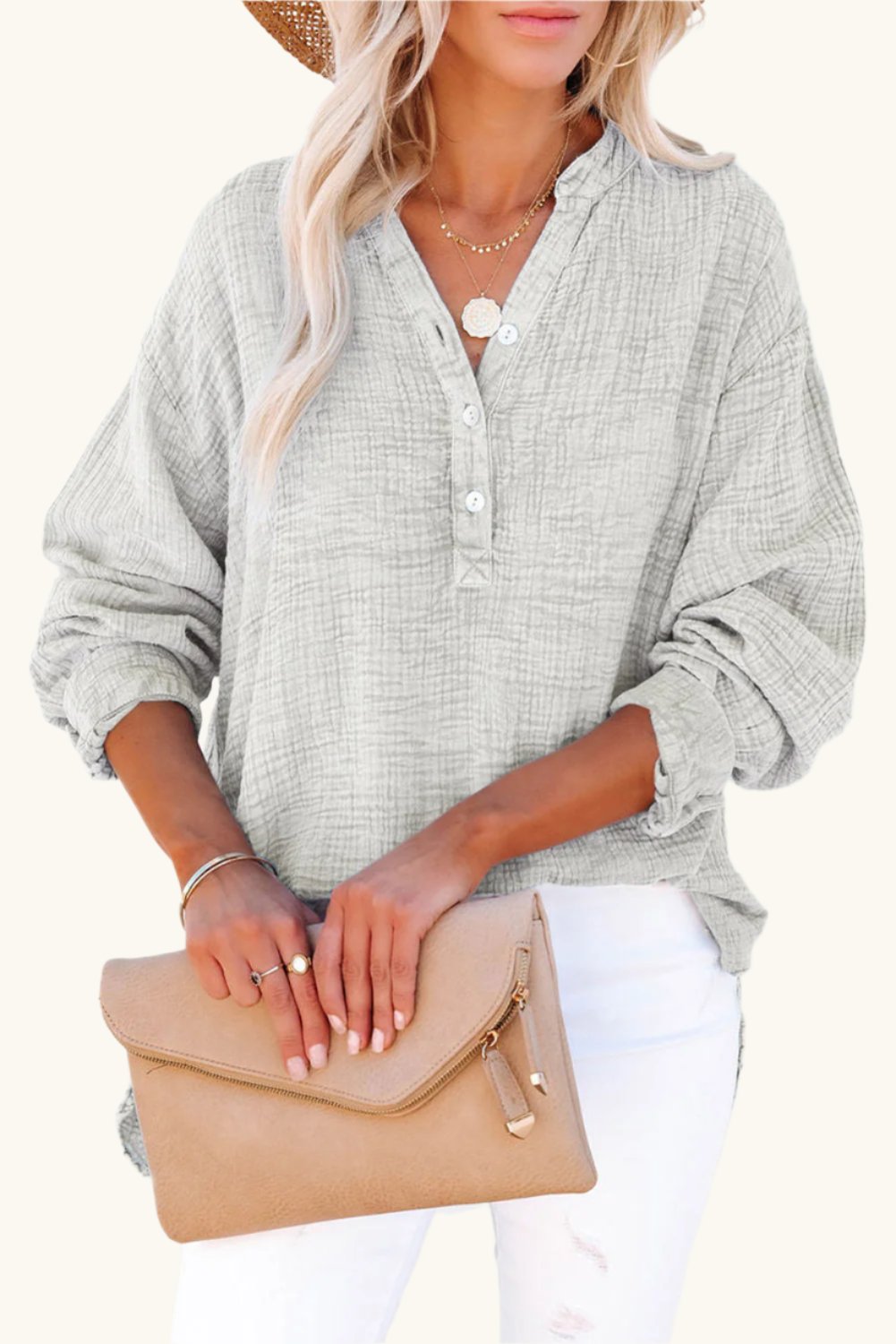 Big Sur Long Sleeve Blouse - The Daily Makeover
