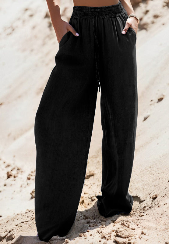 Drawstring Wide Leg Jeans - The Daily Makeover