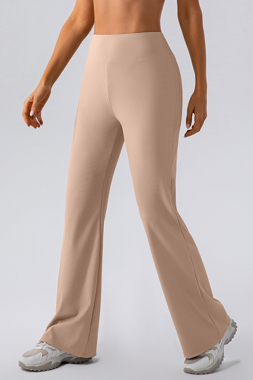 High Waist Straight Active Pants - The Daily Makeover