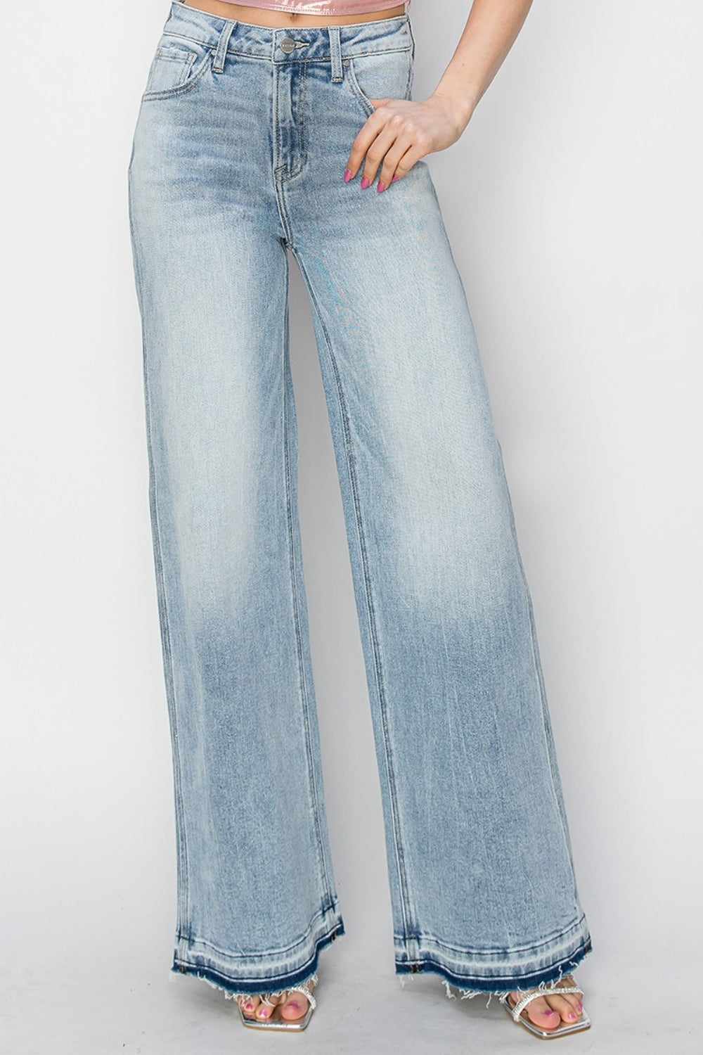 Full Size High Rise Wide Leg Jeans - The Daily Makeover