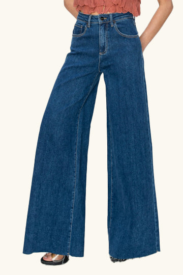 High Rise Palazzo Jeans