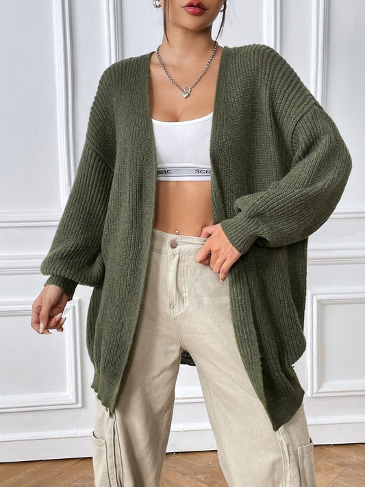 Open Front Long Sleeve Cardigan - The Daily Makeover