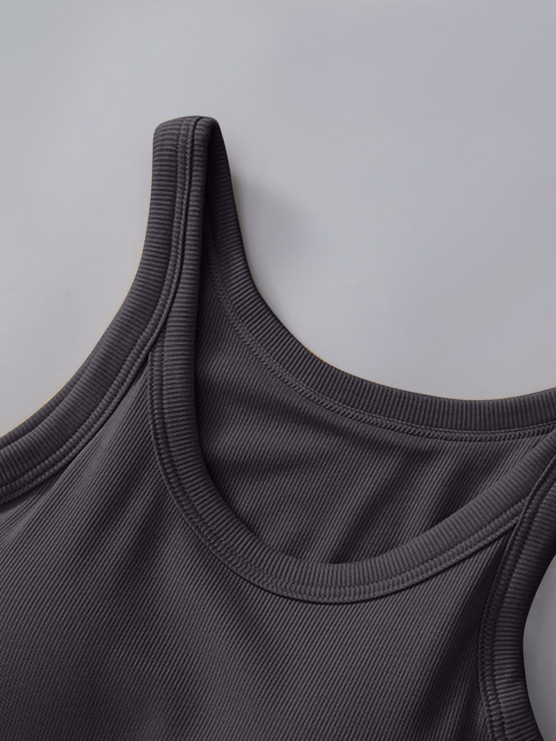 Round Neck Tank with Bra - The Daily Makeover