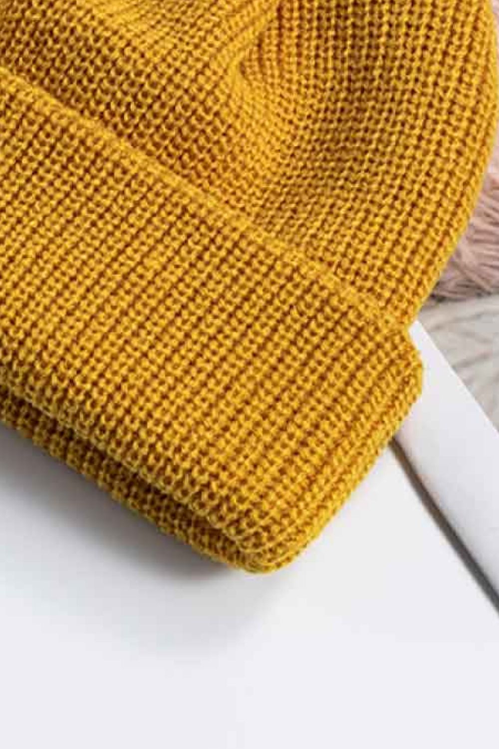 Cozy Rib-Knit Cuff Beanie - The Daily Makeover