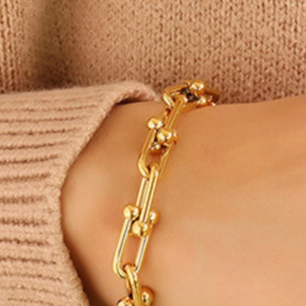 Chunky Chain Titanium Steel Bracelet - The Daily Makeover