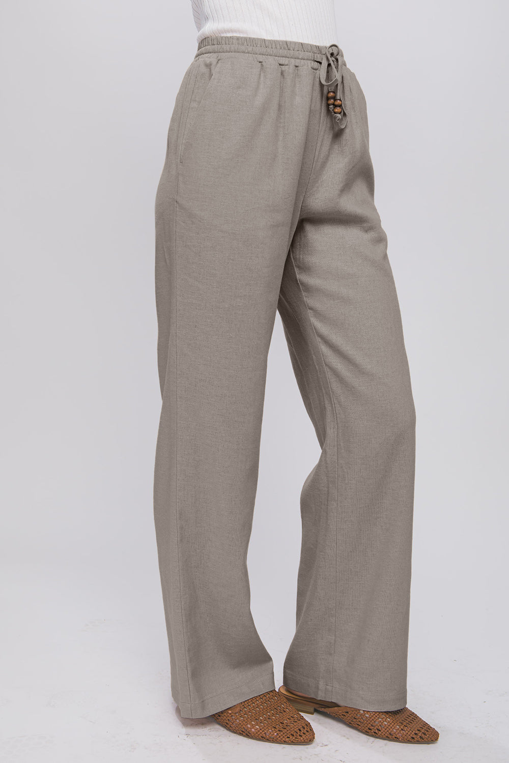 Love Tree Drawstring Wide Leg Pants - The Daily Makeover