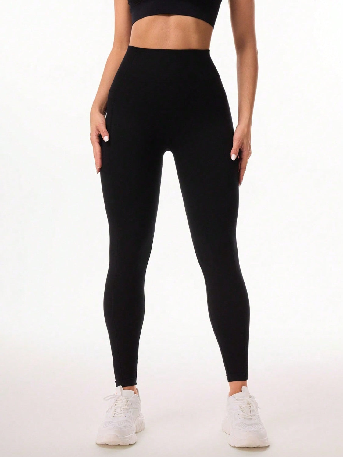 Pocketed High Waist Active Leggings - The Daily Makeover