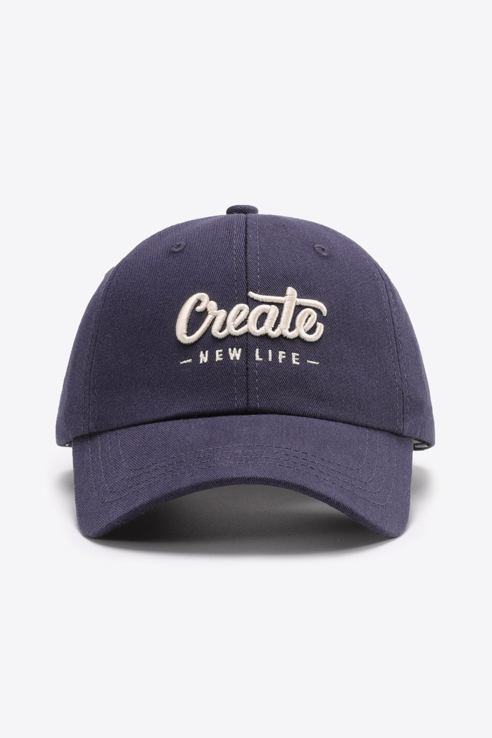 CREATE NEW LIFE Adjustable Cotton Baseball Cap - The Daily Makeover