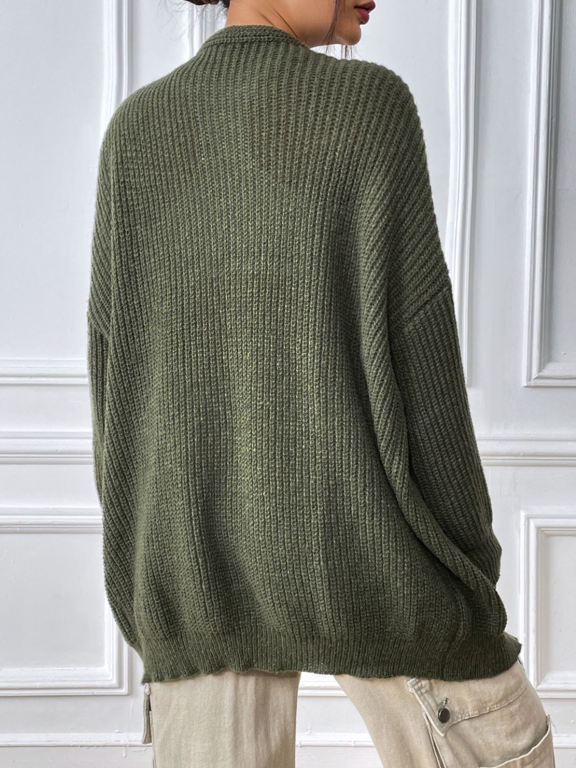 Open Front Long Sleeve Cardigan - The Daily Makeover
